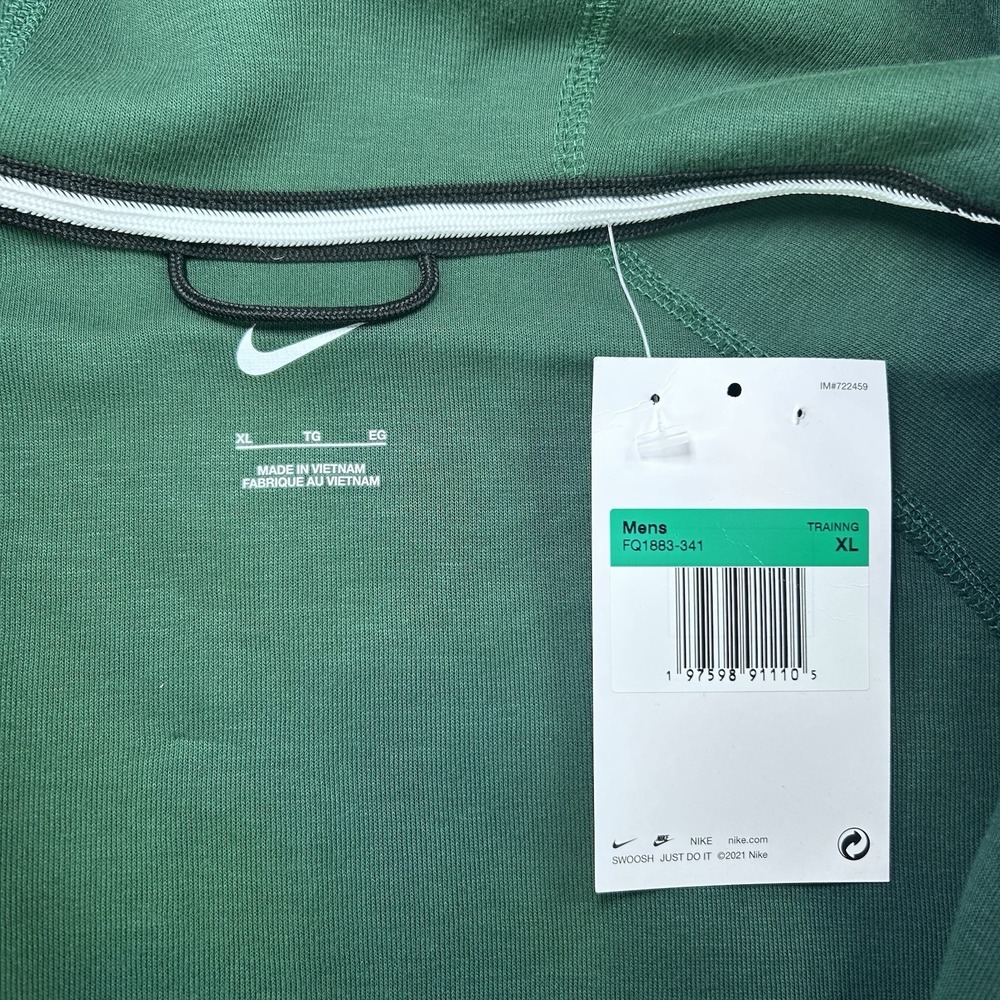 Nike Men's Tech Fleece Full-Zip Hoodie Size XL Green FQ1883-341 NWT - Picture 8 of 9